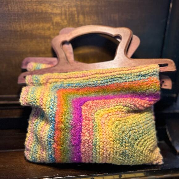 Vintage Knitted Top Handle Bag - Picture 1 of 4